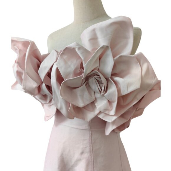 Aje Pastel Pink Etta Midi Dress - Picture 9 of 9